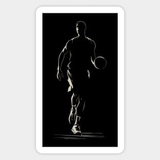 Slam Dunk Sensation: Basketball Player Art for Fans & Athletes Magnet